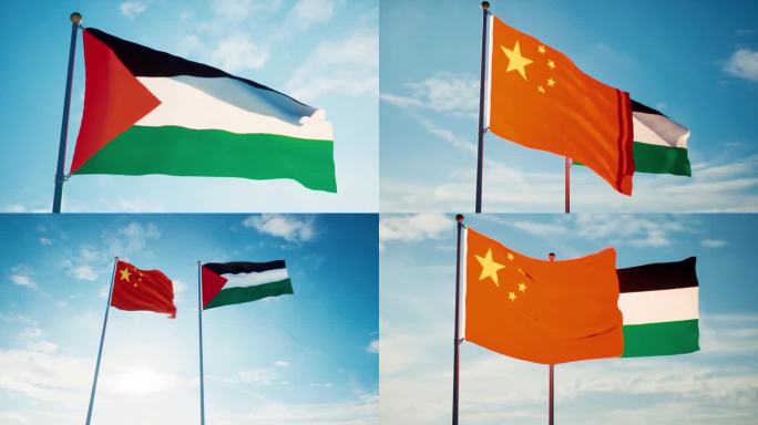 中国巴勒斯坦国旗中巴关系中巴建交巴勒斯坦