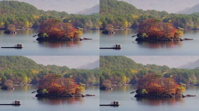 秋天的希原湖