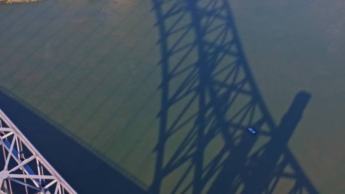 汉江湾桥航拍 俯拍