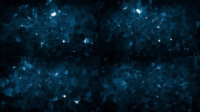 蓝色抽象光影晶格钻石背景