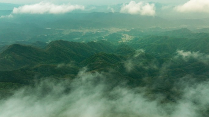 浏阳大围山杜鹃花海航拍