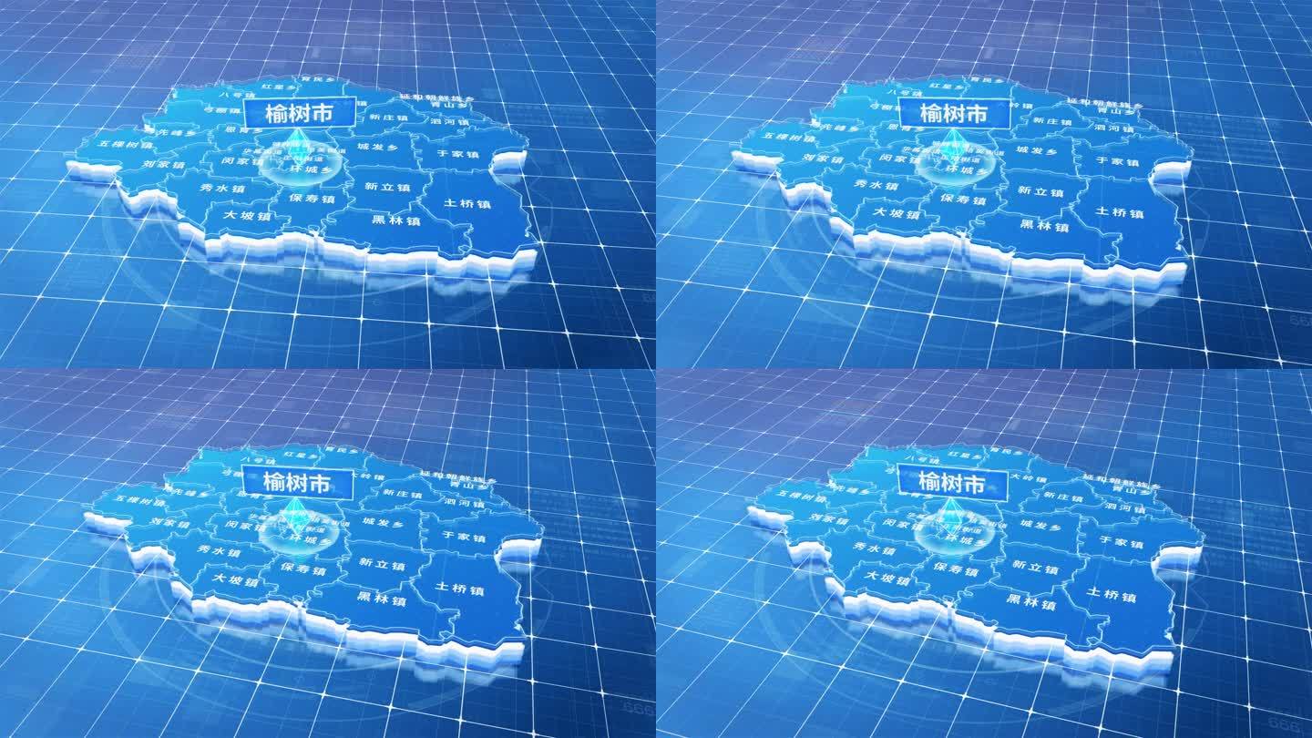 榆树市蓝色三维科技区位地图