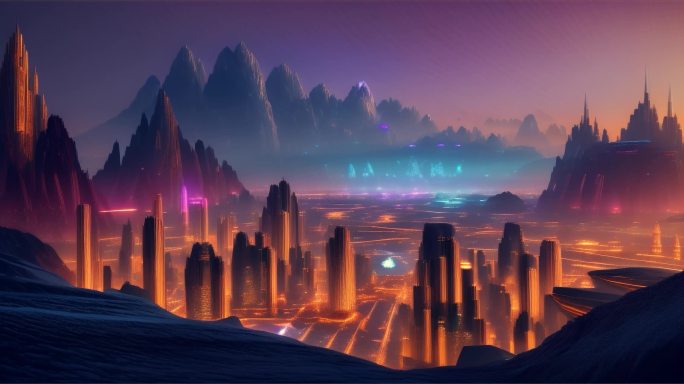 AIGC 未来科幻城市合集