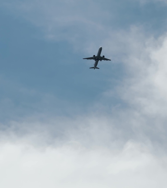 飞机飞过天空