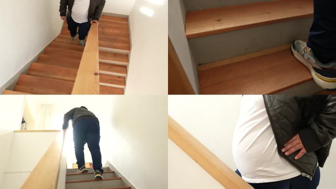 胖男士 上楼梯
