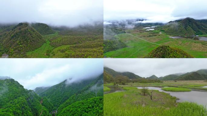 航拍湖北神农架高山森林4K高清素材