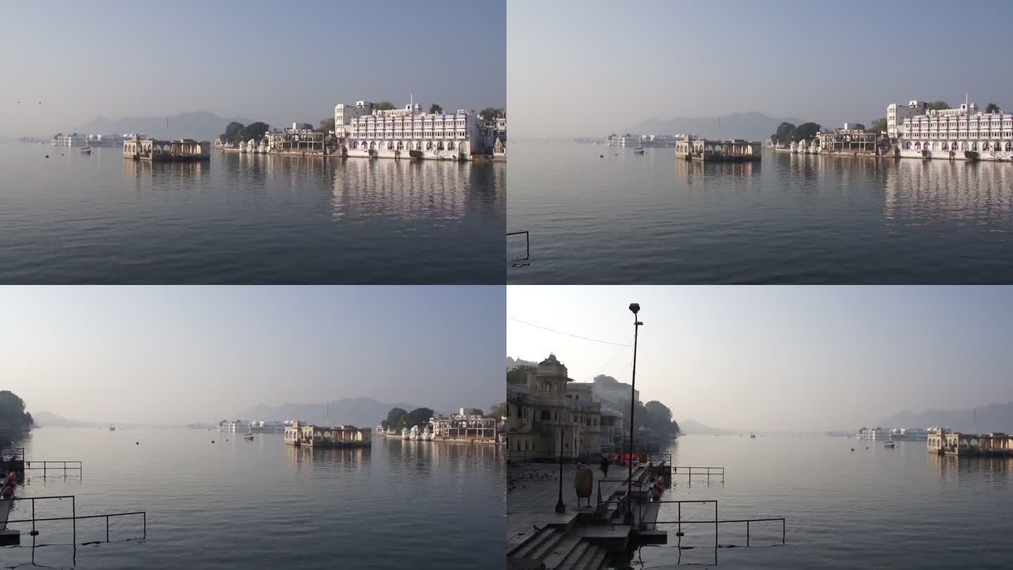 城市宫殿和皮丘拉湖，乌代普尔，印度