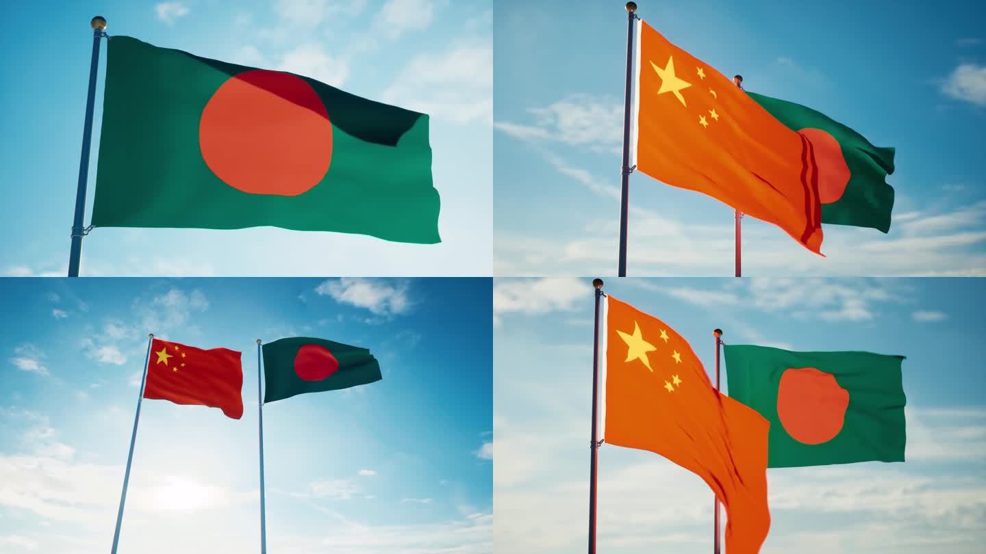 中国孟加拉国旗中孟关系中孟建交中孟友好