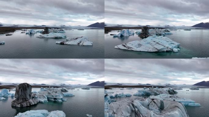 冰岛冰河湖 冰川雪山 北冰洋 末世科幻