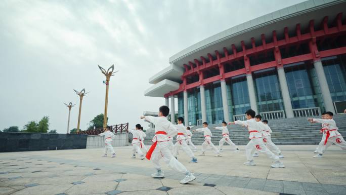 4K小学生武术表演 中华武术