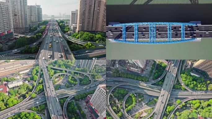 【合集】杭州复兴大桥中河高架车流