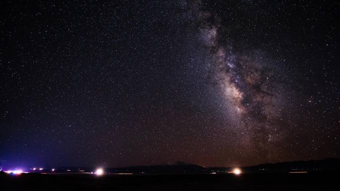 纳木那尼峰星空银河延时【4K25帧】