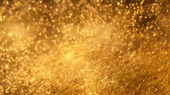 金色粒子和金色星光动态背景片头