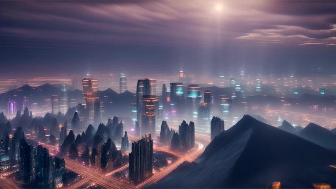 AIGC 未来科幻城市合集