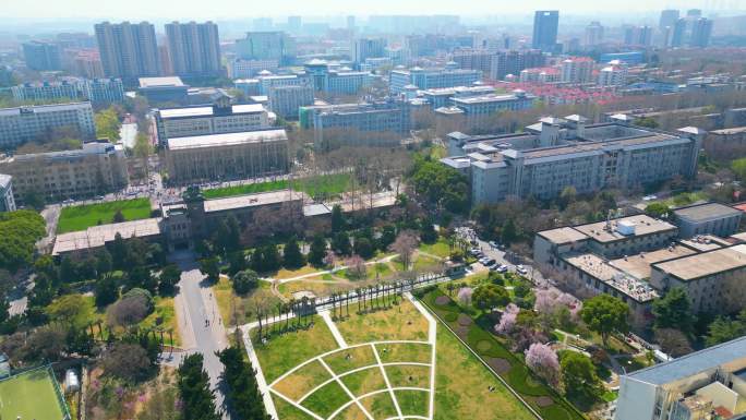 南京农业大学卫岗校区校园风景航拍