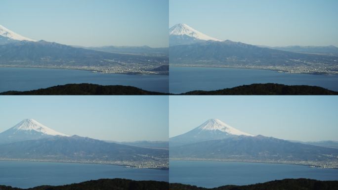 日本的富士山和骏河湾
