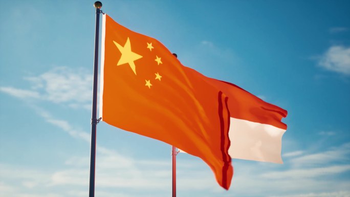 中国印度尼西亚国旗中印关系中印友好