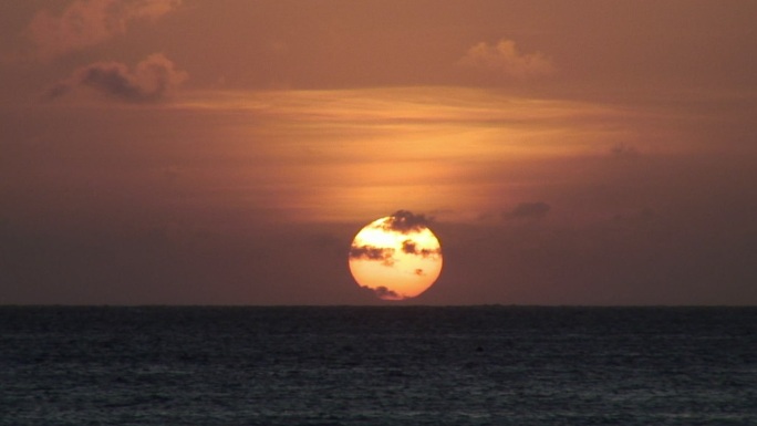 帕马里坎岛的日落，菲律宾