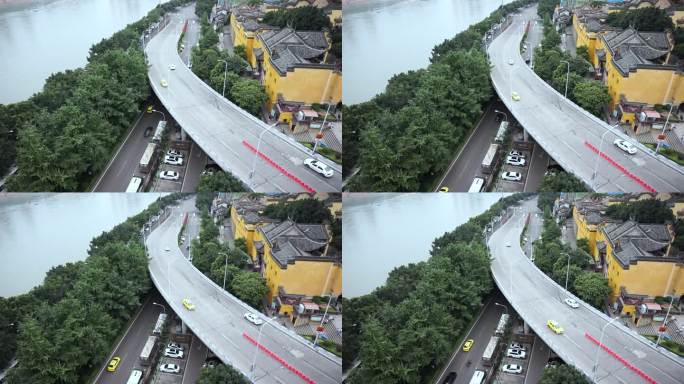 湖广会馆边上的高架桥