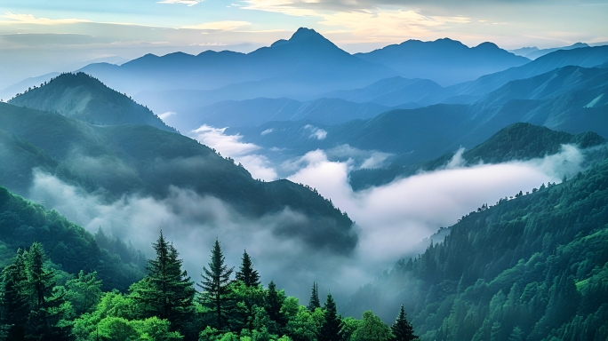 森林 树林 流水 大自然  风景 山川