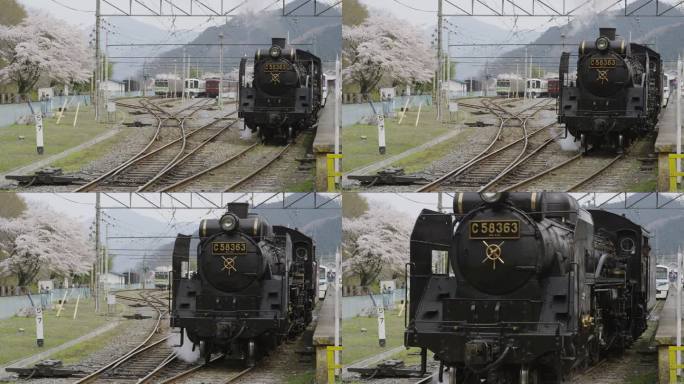 蒸汽机车“旧石器快车”正驶离车站