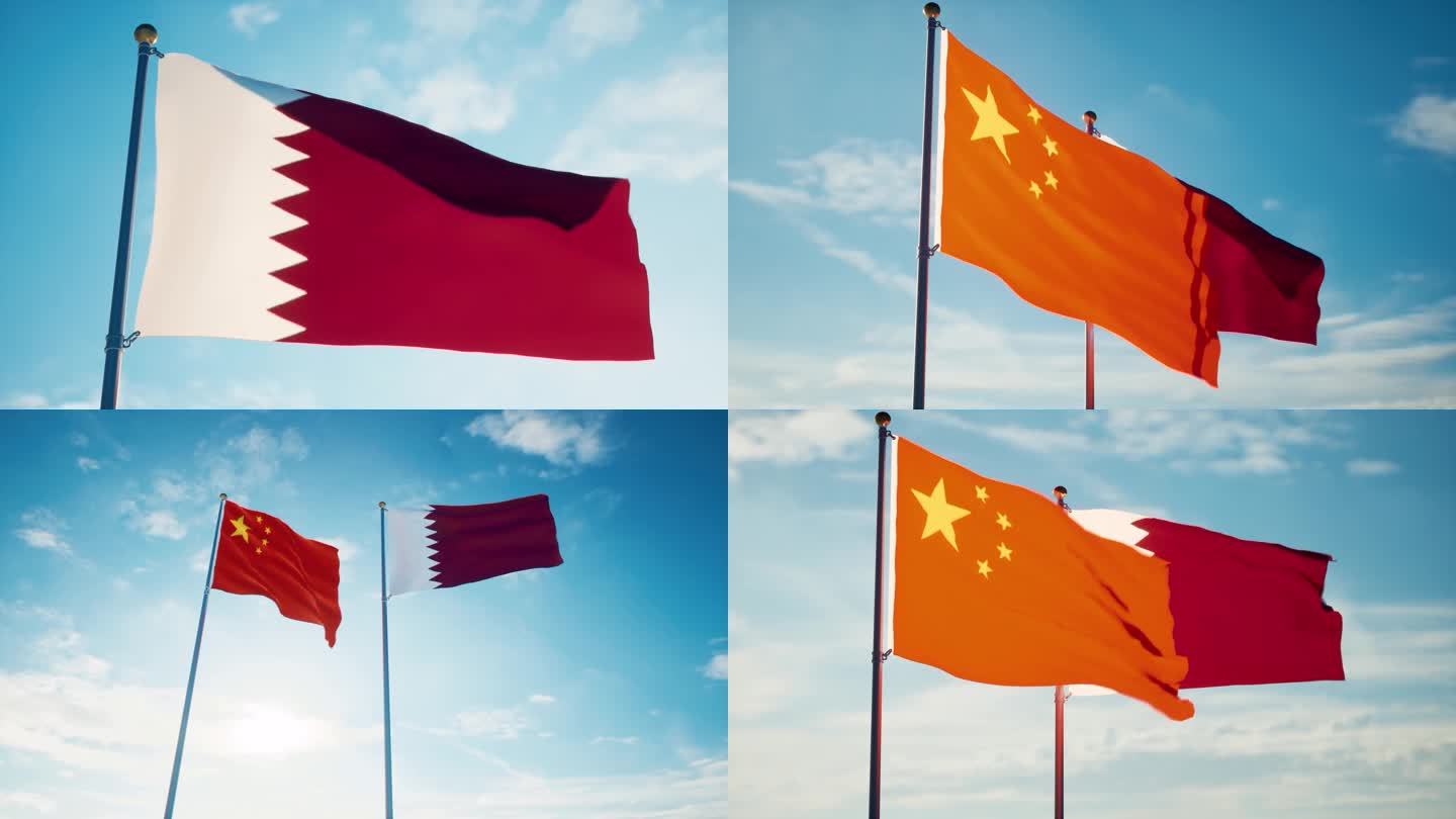 中国卡塔尔国旗中卡关系中卡建交中卡友好