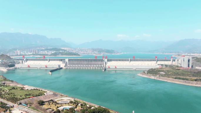 长江三峡大坝航拍4K大片