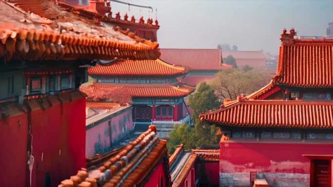 中国祖国首都北京市故宫地标ai素材原创中