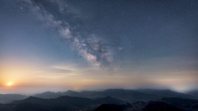 银河伴月星空夜转日(DK)