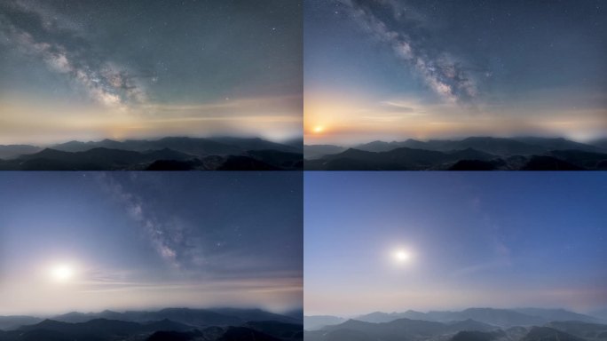 银河伴月星空夜转日(DK)