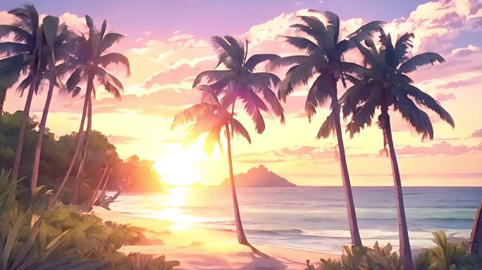 梦幻海边椰林：热带风情的完美逃脱