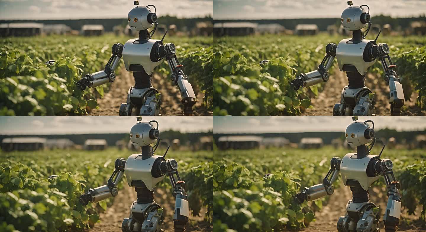 在工厂化苗圃中使用机器人自动种植幼苗
