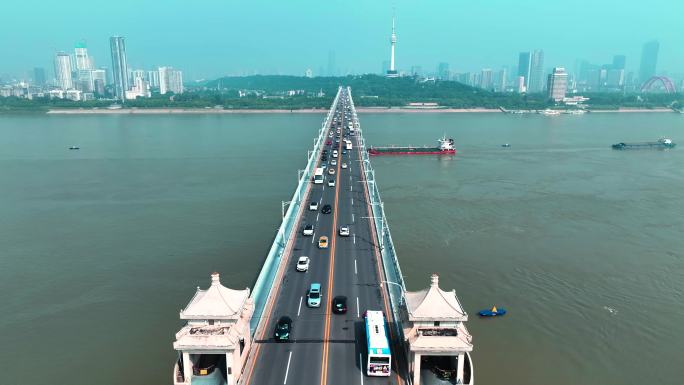 4K 长江大桥 轮渡 武汉地标 和谐号