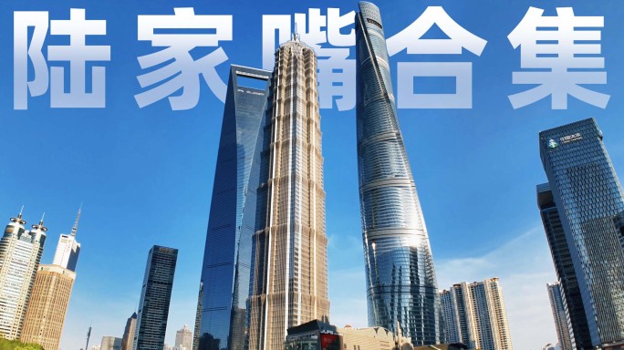 陆家嘴合集建筑人群空镜延时升格2024
