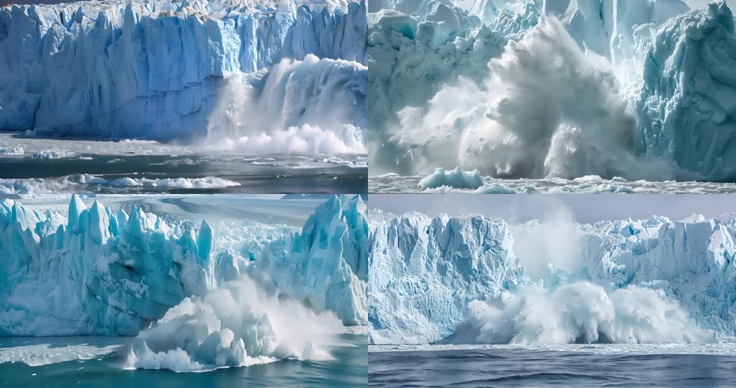 南极北极冰川融化全球变暖