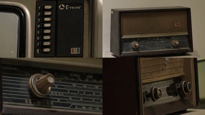 老物件，70、80年代电视机收音机缝纫机