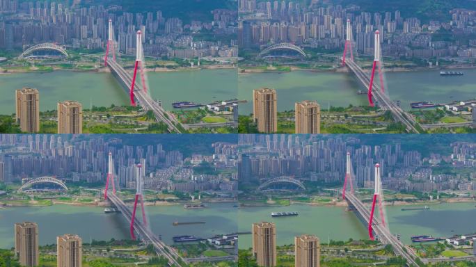 重庆万州三桥延时摄影