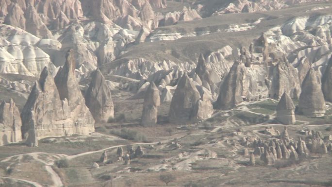 土耳其卡帕多西亚的岩层
