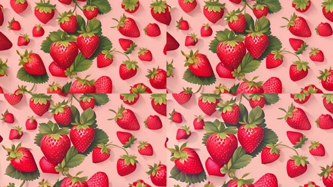 卡通草莓广告宣传片段