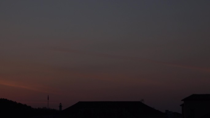 4k延时晨曦日出日落橘色天空开场片头