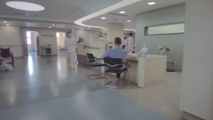 住院部医院医生病人人流视频素材