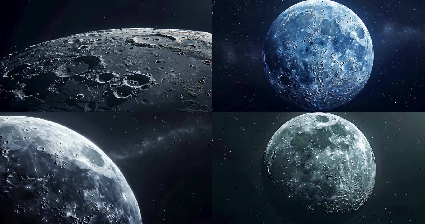 月球陨石坑宇宙太空