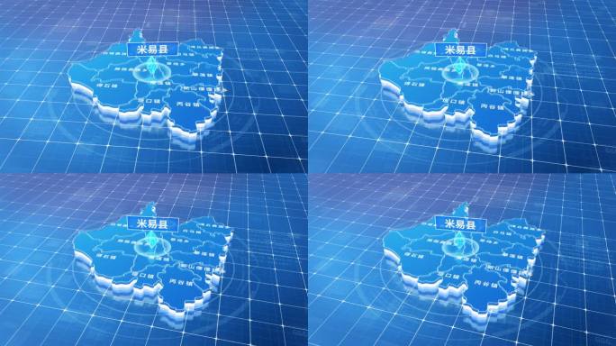 米易县蓝色三维科技区位地图