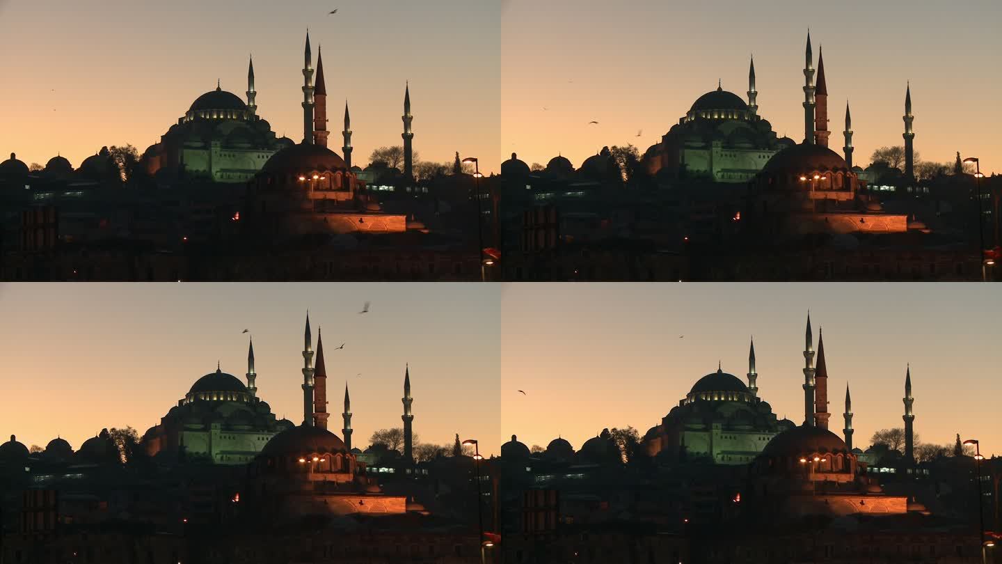 土耳其伊斯坦布尔的蓝色清真寺