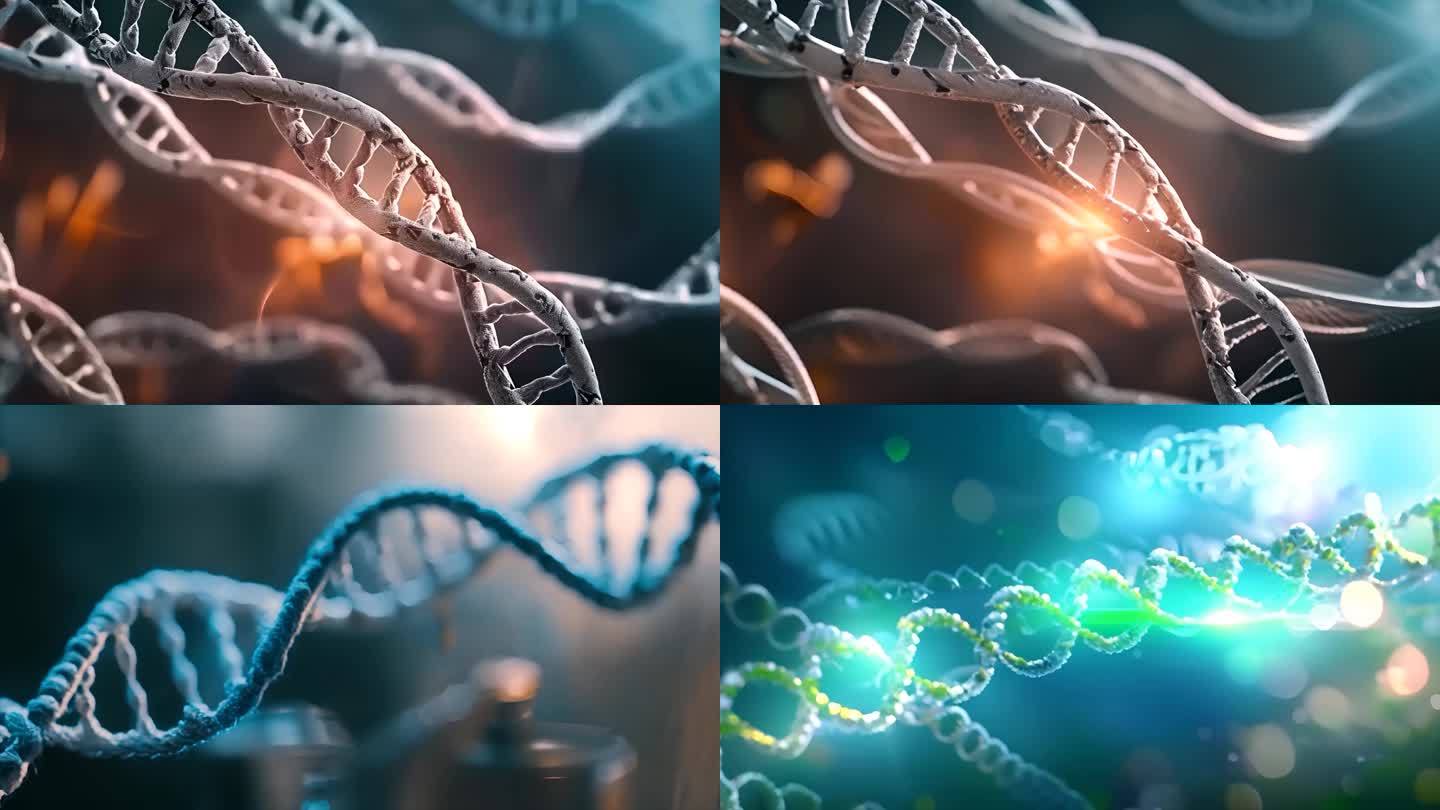 DNA遗传物质基因工程ai素材原创4