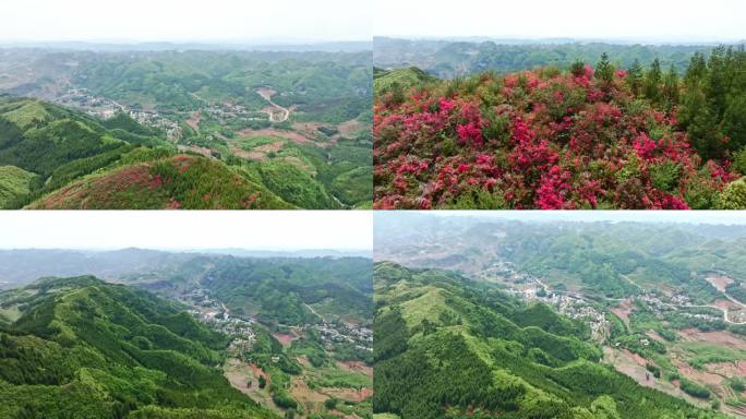 青林乡海发村航拍远景