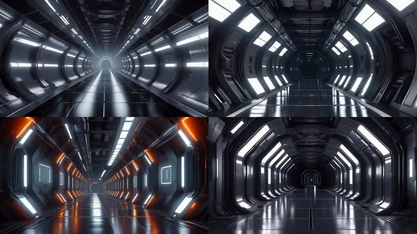 科技 走廊 未来飞船 游戏未来 元宇宙