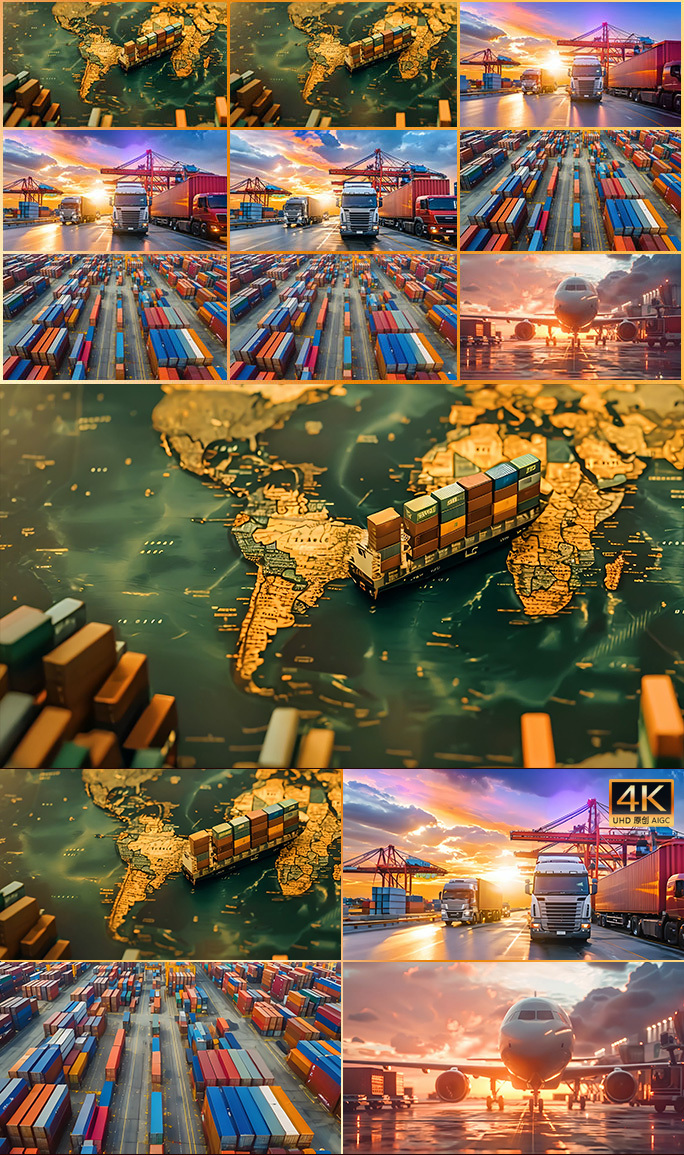 全球供应链 国际贸易一带一路  货运物流