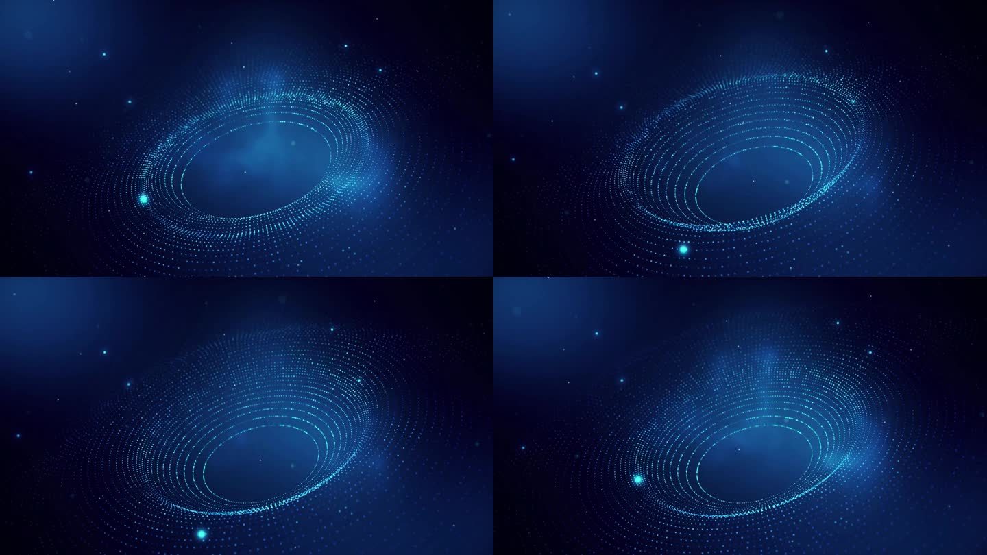 科技蓝粒子背景视频
