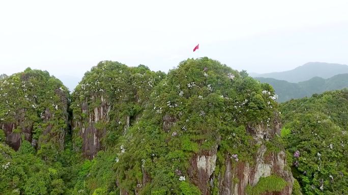 航拍浙西南丽水高山风景